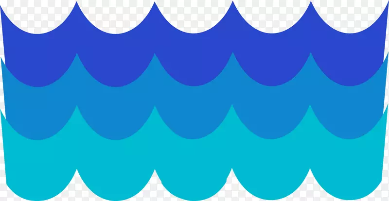 波浪动画剪辑艺术-蓝色水涟漪