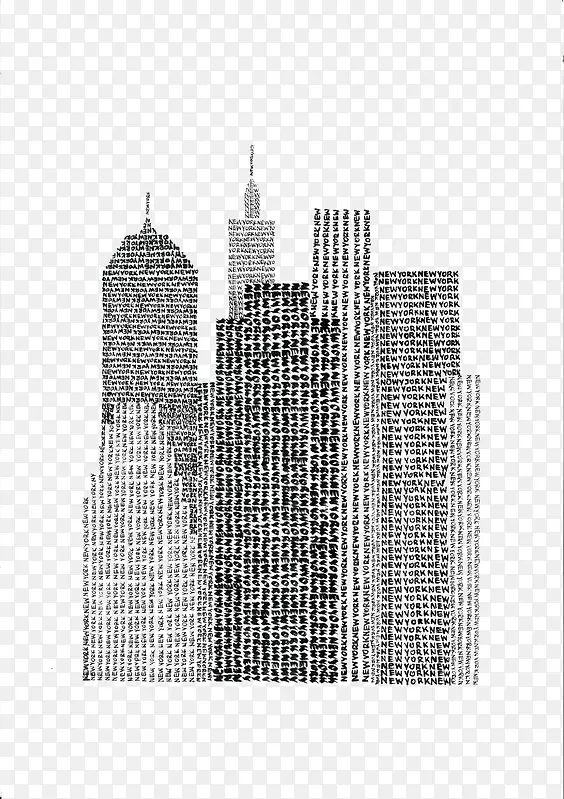 纽约艺术作品版画帆布版画-创意摩天大楼