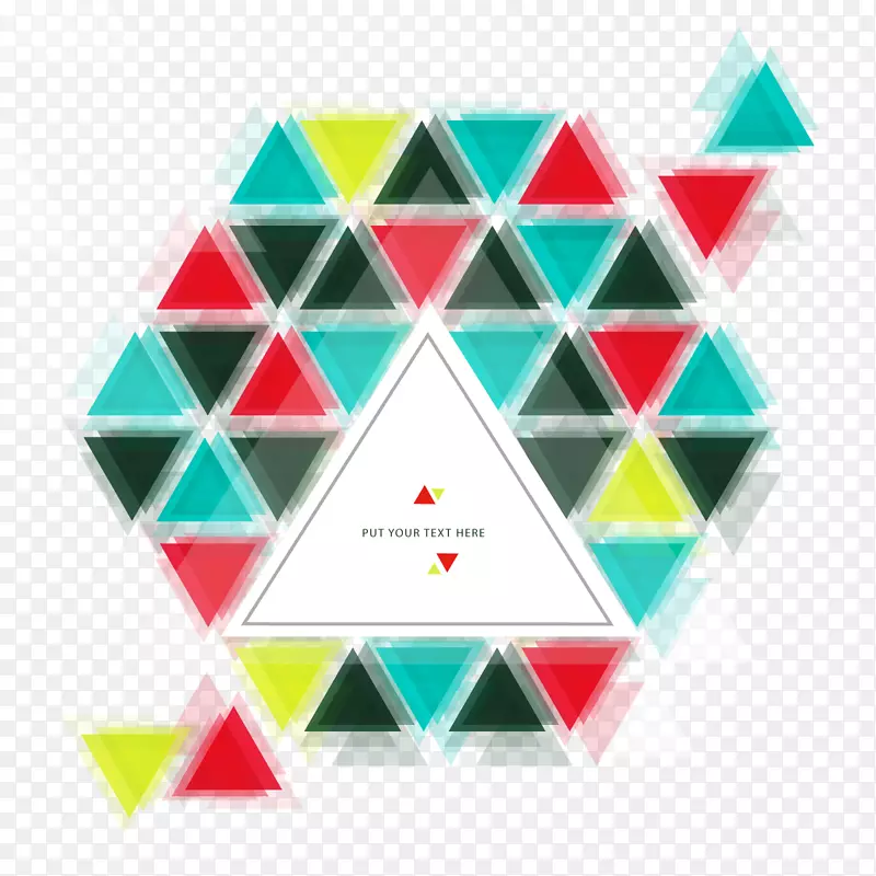 三角形图形设计-鬼背景