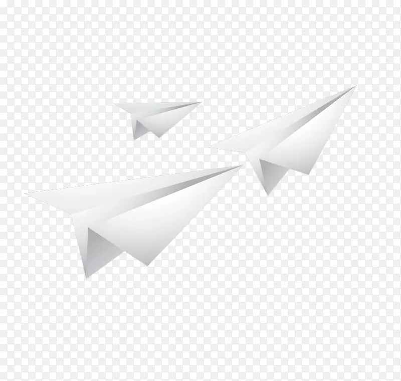 三角文本诗体图案-白纸飞机