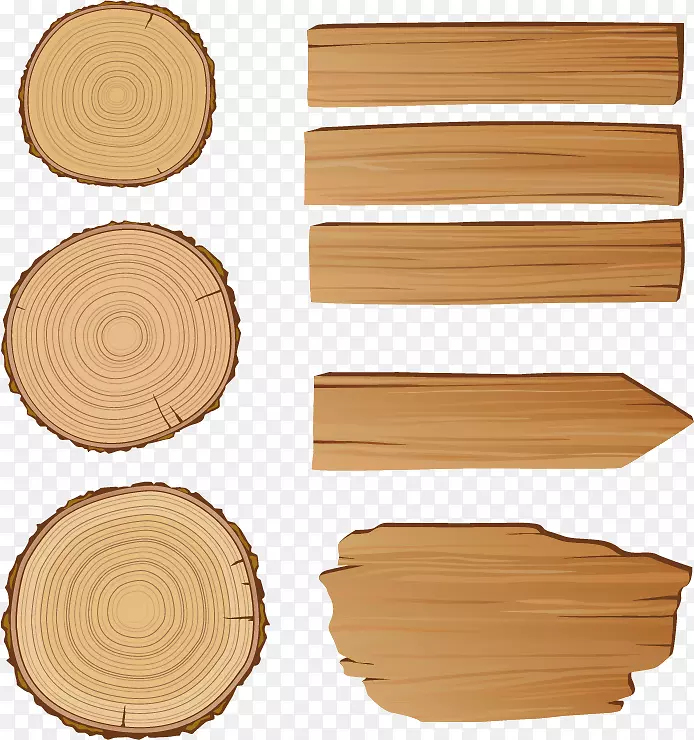 木材板材摄影.木桩和木标志