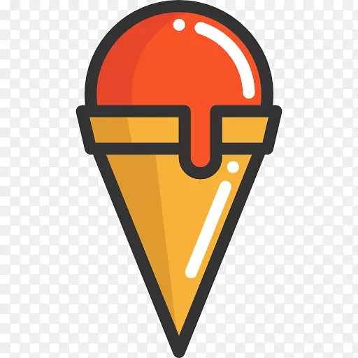冰淇淋筒快餐素食料理-圆锥形