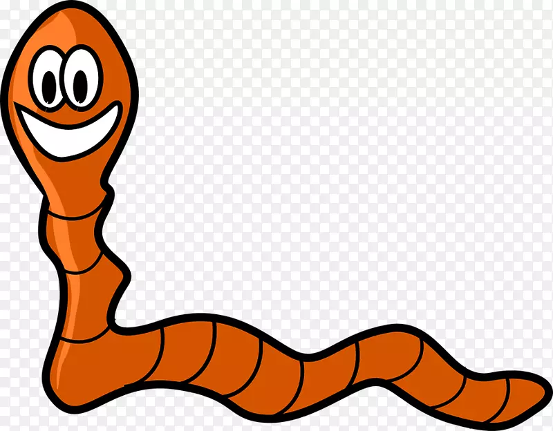 蠕虫画免费内容剪辑艺术橙色蛇