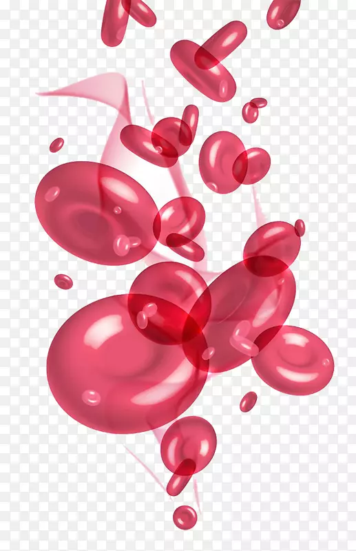 红细胞血浆血小板-可爱的红细胞图形