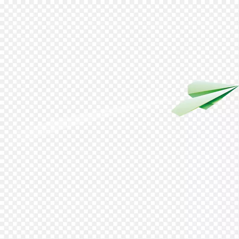 绿角图案-绿色纸飞机