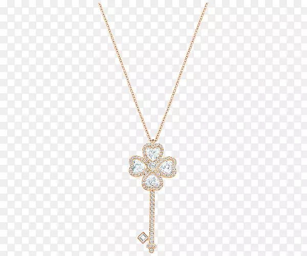 项链挂件链首饰图案-施华洛世奇珠宝金项链