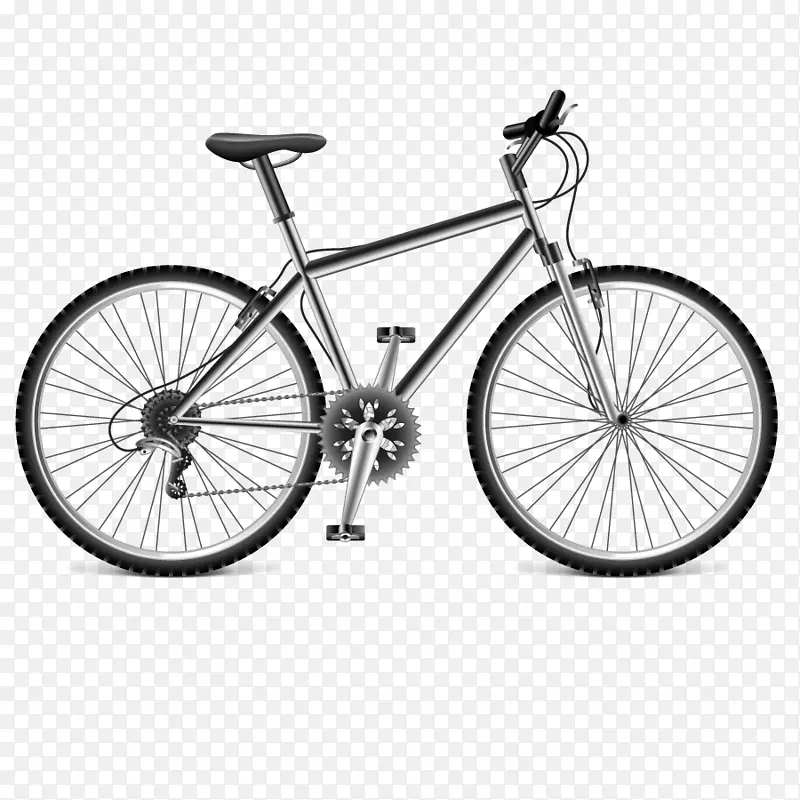 自行车架山地车自行车-交叉作者-自行车