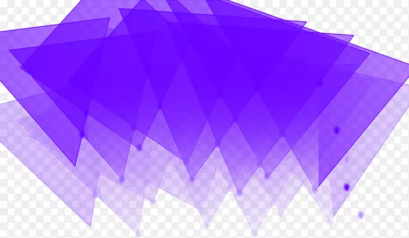 紫色三角形圆柱形不规则桑树-紫色梯度三角形海报
