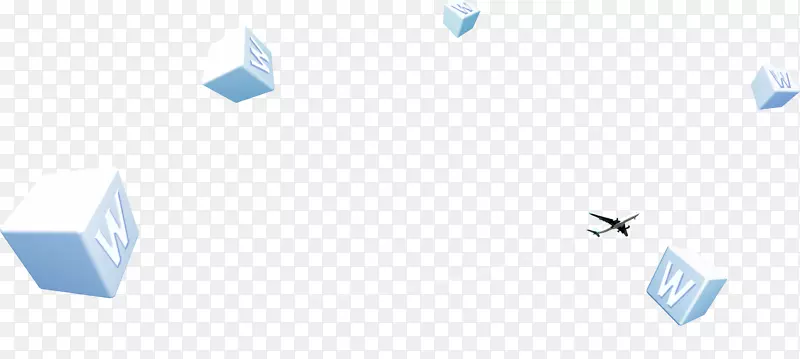 品牌标志蓝色字体-w框浮动元素