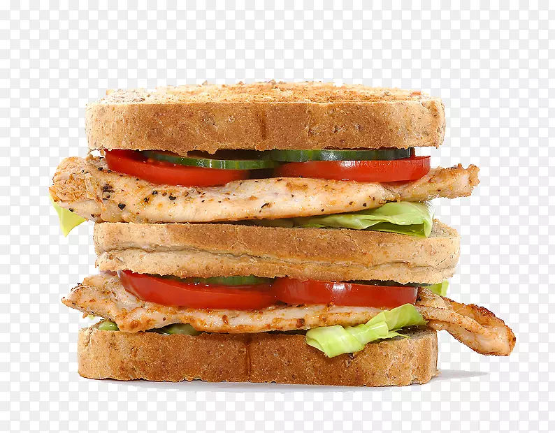 俱乐部三明治法式炸薯条烤面包三明治快餐多层培根三明治