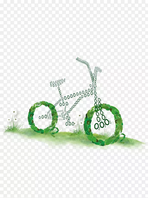 海报-自行车绿色旅游设计材料