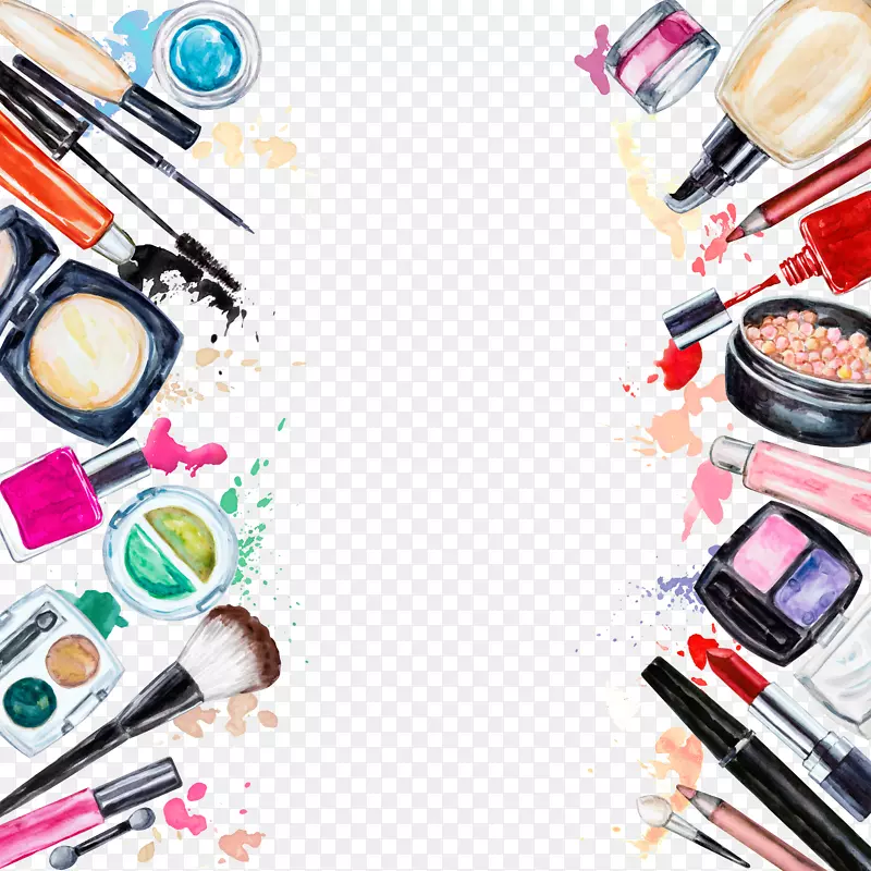 化妆品美容眼影唇膏相框创意化妆工具