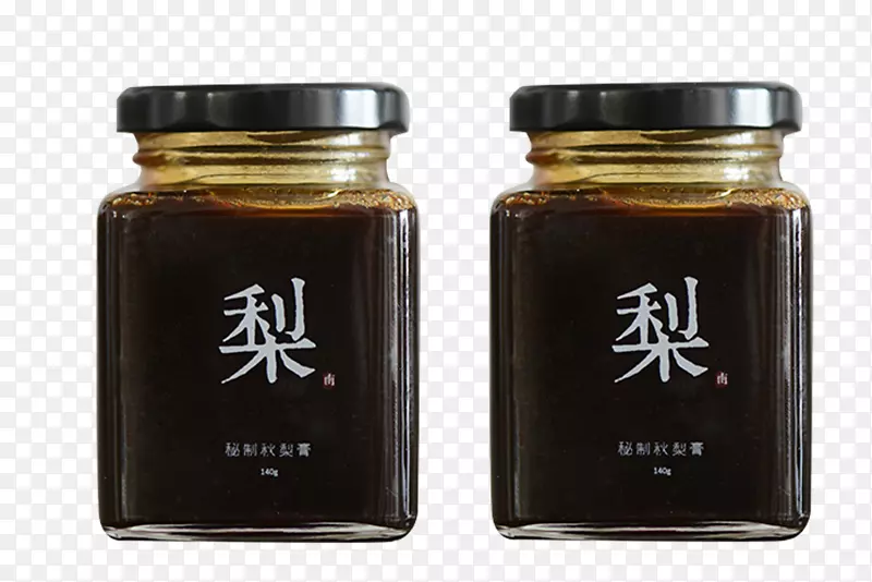 雪梨冰糖芝士蛋糕配料食品-两瓶雪梨奶油