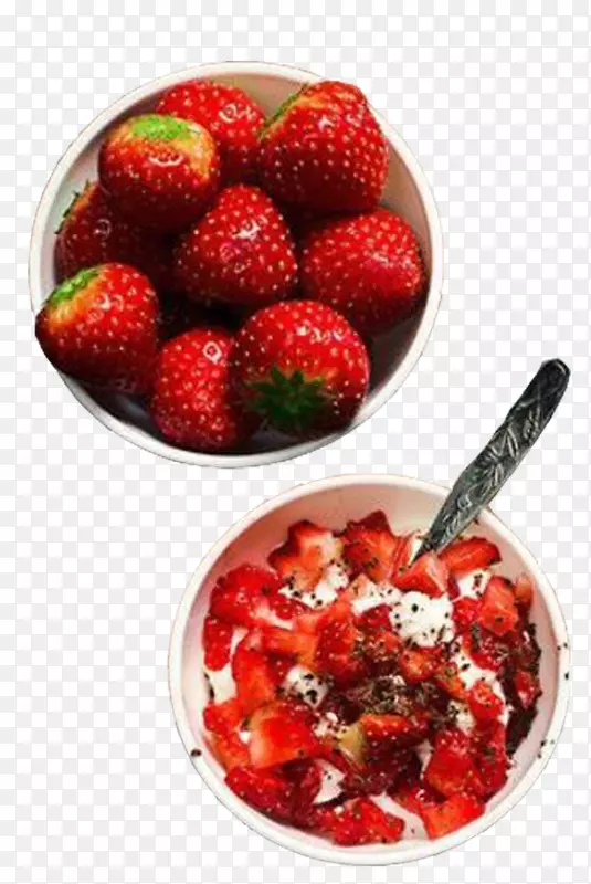草莓冰淇淋水果沙拉草莓沙拉