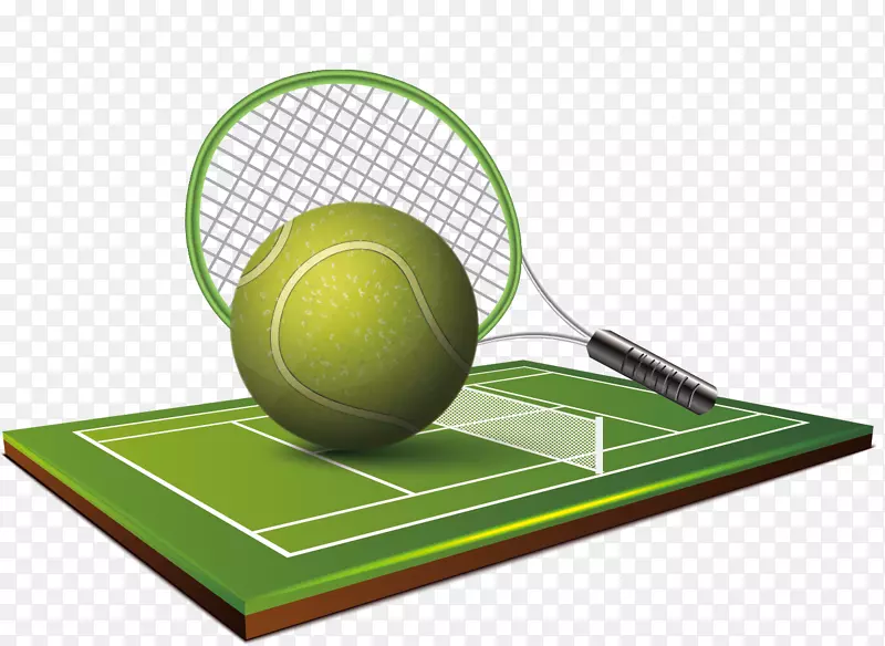网球中心运动网球-创意网球