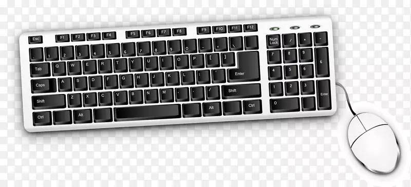 电脑键盘电脑鼠标键-鼠标和键盘材料简单时尚