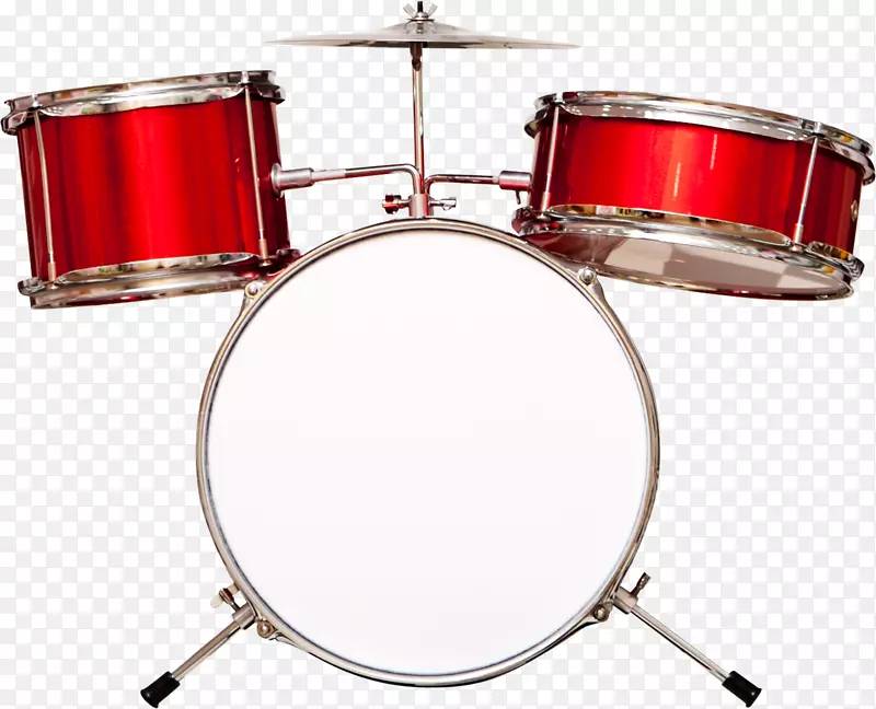 汤姆-汤姆鼓，低音鼓，定音鼓.红色鼓
