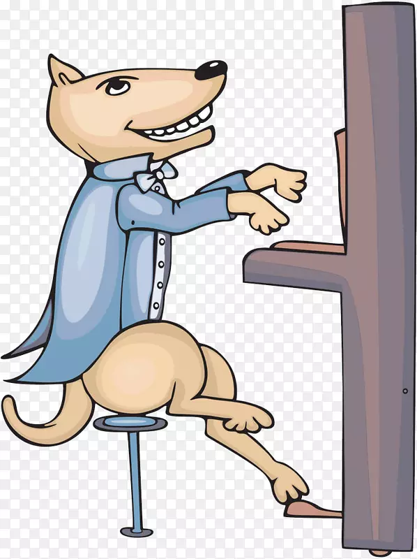 狗卡通钢琴免费放狐狸弹钢琴