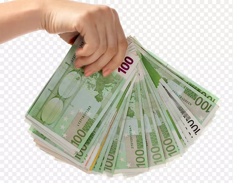 货币欧元摄影-接受100美元的钞票