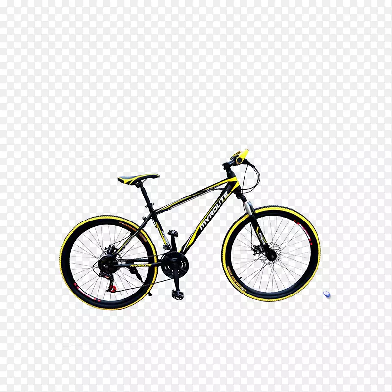 自行车架斯科特体育山地车店-黄色自行车