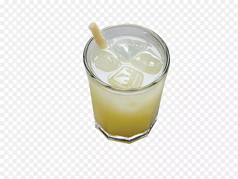 甘蔗汁鸡尾酒柠檬水生姜新鲜甘蔗汁