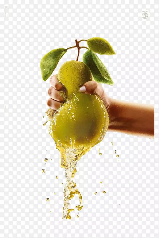 榨汁机广告水果搅拌机-梨汁