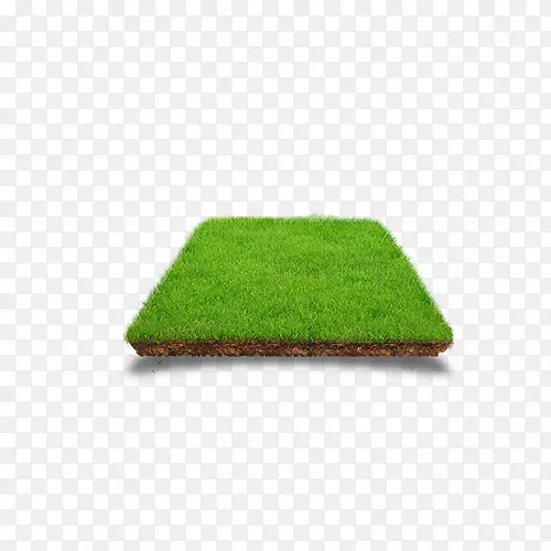 长方形绿草