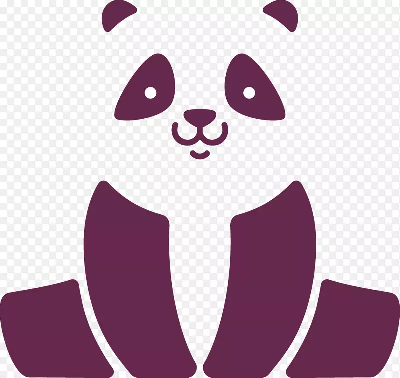 大熊猫标志插图-熊猫材料