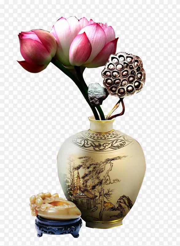 花瓶下载-莲花