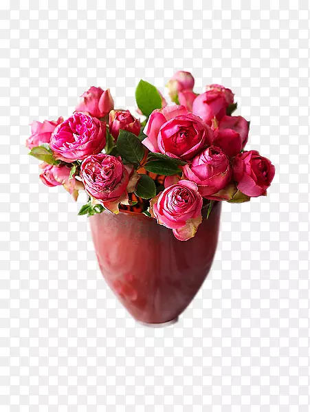 花瓶花园玫瑰鲜花花瓶