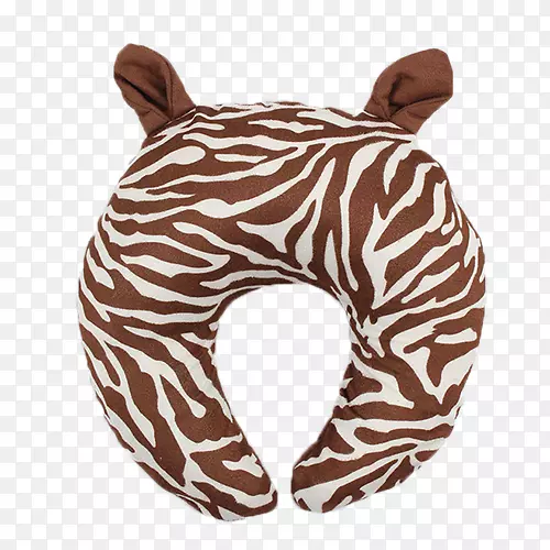斑马枕头图标-棕色斑马枕头