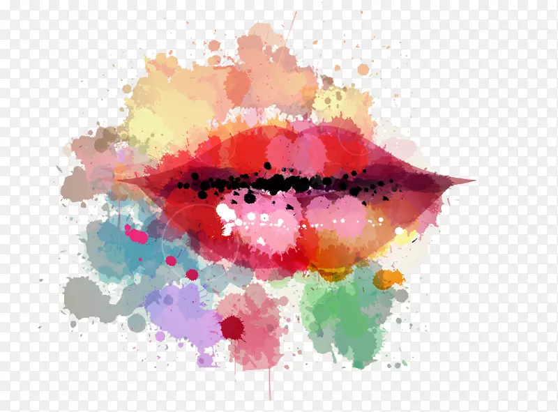 唇-创造性彩色唇
