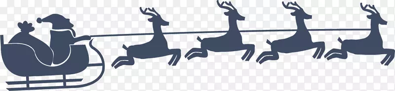 驯鹿圣诞老人圣诞节圣诞老人和驯鹿