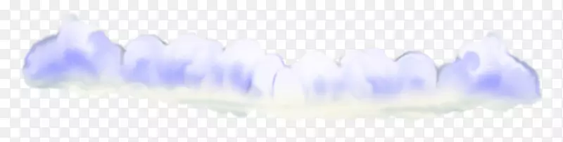 蓝色花瓣字体-紫色云