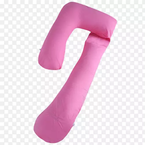 枕头垫充气图标-创意粉红色u-枕头