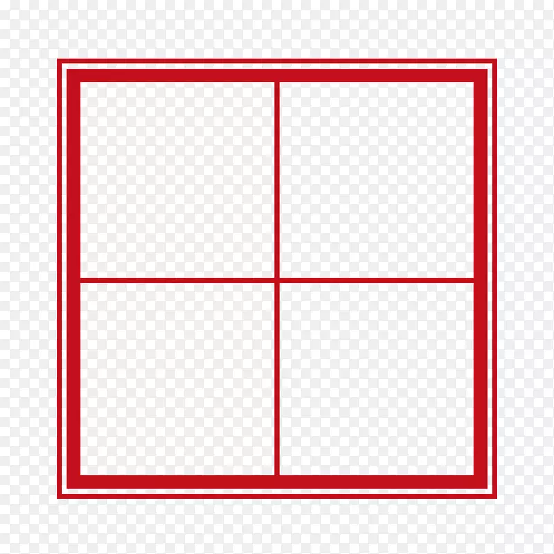 方形面积角图案-红场盒