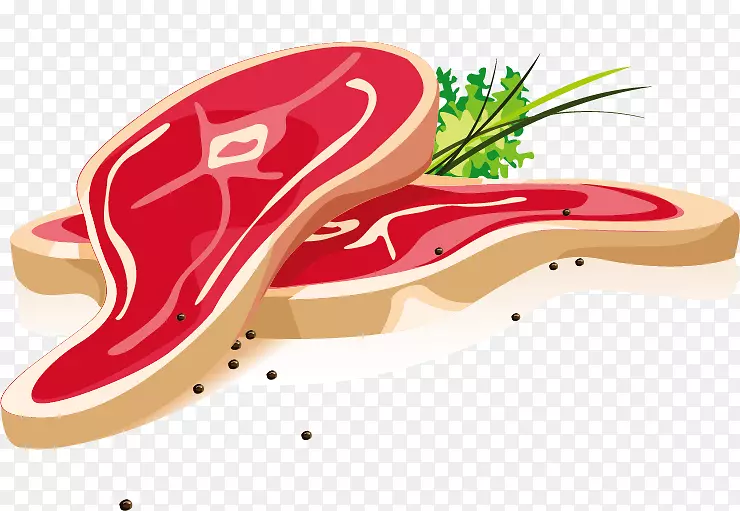 火腿肉牛肉-新鲜肉类载体材料模板下载，鲜肉载体材料图像下载