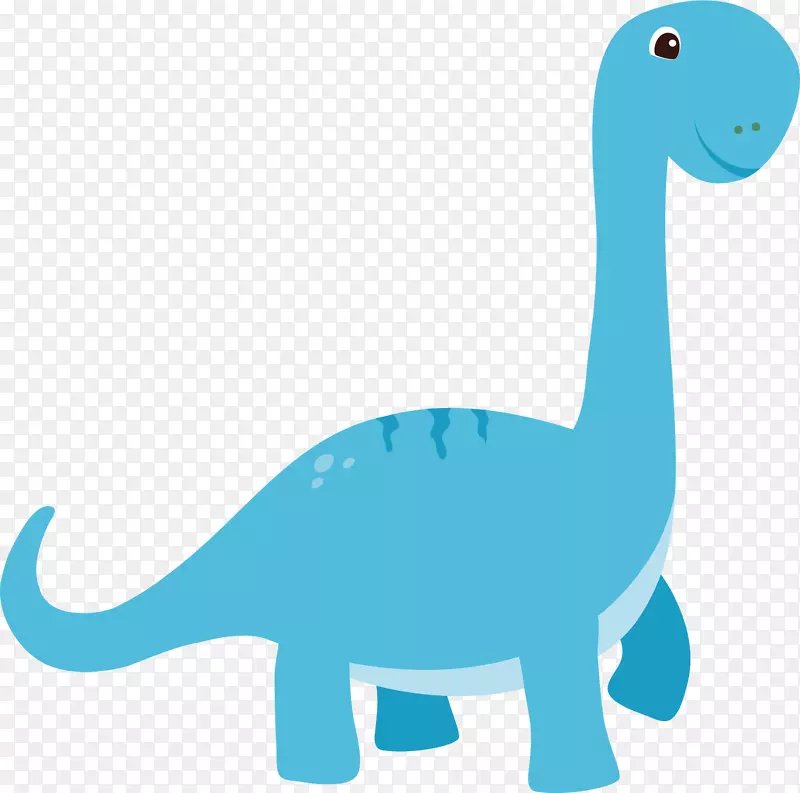 恐龙剪贴画蓝色恐龙
