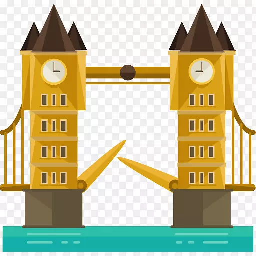 伦敦可伸缩图形图标-一座桥