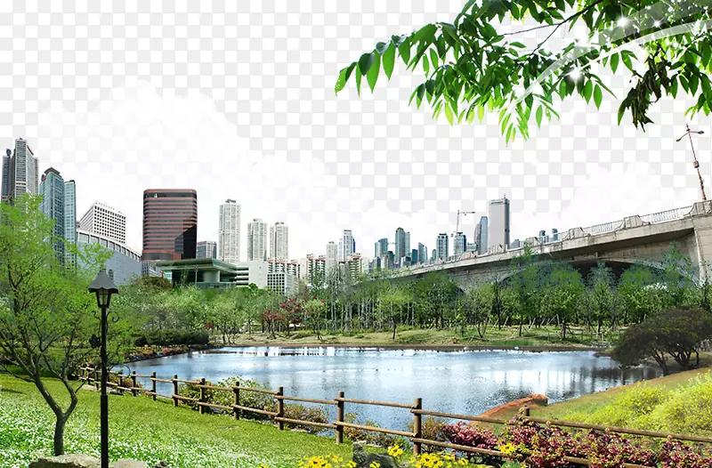 底面海报建筑-城市​​大楼