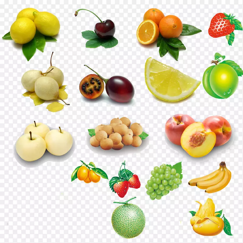 有机食品水果蔬菜成熟.三维水果轮廓
