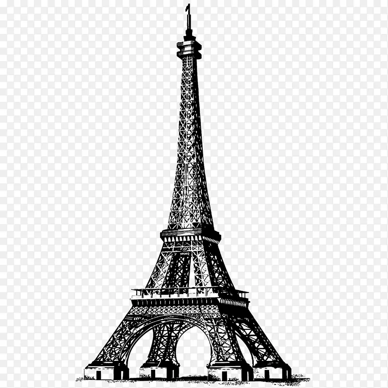巴黎纸、橡胶邮票、匿名邮票-埃菲尔铁塔