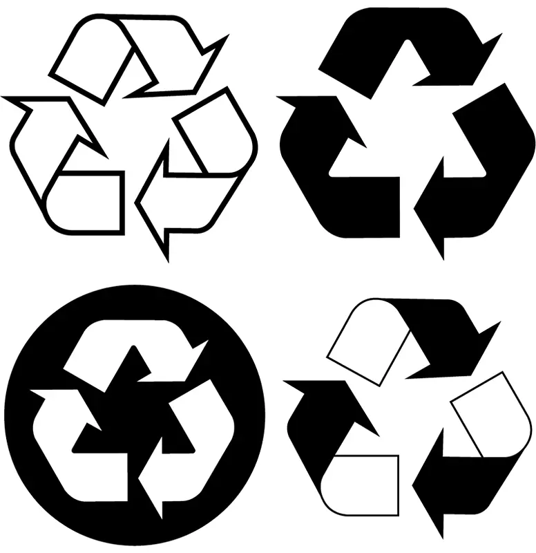 回收符号纸标志-标志回收