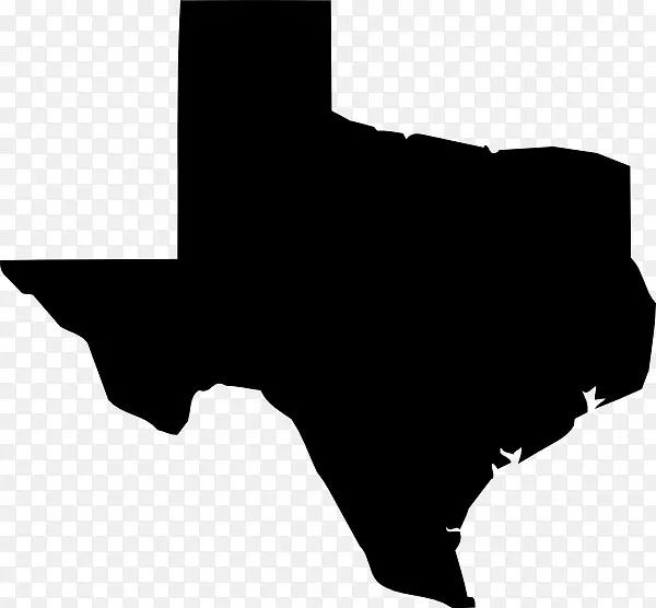 德州线条艺术，德克萨斯剪贴画-德州轮廓剪贴画