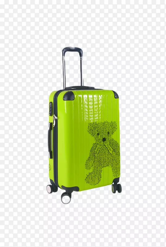 手提箱海报-绿色行李