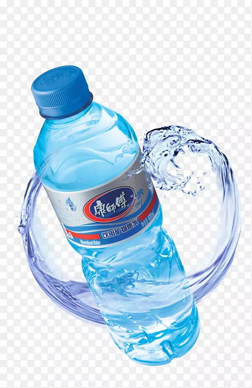 矿泉水瓶装水.蓝色矿泉水