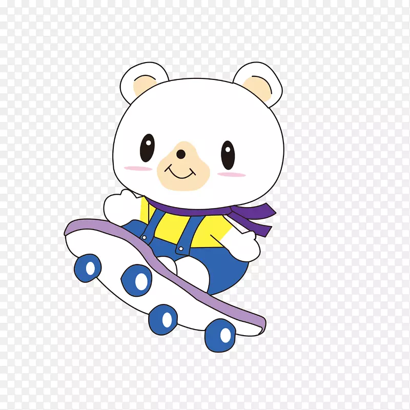 滑板车夹艺术滑板车的小猪