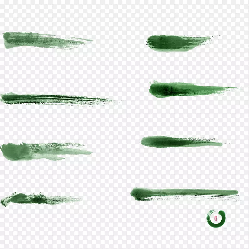 图形软件图标-水粉笔触摸绿色品种
