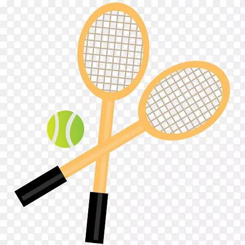 万维网图标-网球拍和网球