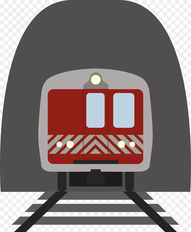 快速轨道列车-隧道中的地铁